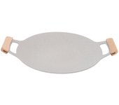 Parrilla coreana para interiores y exteriores, antiadherente, de aluminio, con asas para cocina de gas. 30cm / 11.8in