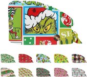 Gorro de trabajo con estampado navideño a la moda, gorro informal lavable, gorro tipo bolsa One Size