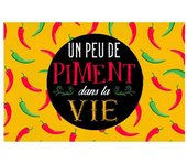 Les Trésors De Lily [Q6555] - Mantel individual laminado humorístico 'Mensajes' amarillo (Un poco de pigmento en la vida) - 43x28 ​​​​cm amarillo