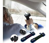 Mango auxiliar para automóvil, rompevidrios, cortador de cinturón de seguridad para asientos de personas mayores, martillo de seguridad, kit de rescate de emergencia para automóvil, herramienta de escape red