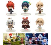 KRGNPLE Lindo Personaje Caja Ciega Figura Anime Juego Bienes Periféricos Modelo PC Estuche Adorno Regalo 10CM A 1 aleatorio de 6 (Tipo de diseño, tipos)