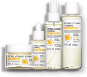 Set de vitamina C y vitamina E con retinol APLB: Crema Facial + Sérum Ampolla + Esencia Bruma + Tónico Facial Combinado con Centella 3X Complex