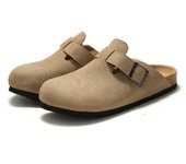 Zapatillas de corcho para hombre, nuevo producto de otoño e invierno, sandalias y zapatillas con cabeza para mujer, prendas de vestir de playa neutras mate 35 marrón