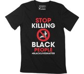 Camiseta ULTRABÁSICA para hombre Black Lives Matter Shirt Stop Killing Black People Anti Racism Quote Vintage Apparel XS negro