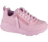 Skechers Uno Lite - Easy Zip, Zapatillas rosas para niña 33,5 color rosa