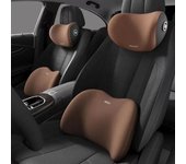 Reposacabezas de coche/soporte Lumbar almohada de cuello para coche cojín de cintura respaldo del asiento del conductor cojín de coche soporte Lumbar de conducción soporte de cintura Head rest negro