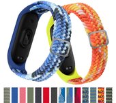 Correa de repuesto ajustable de nailon elástico suave para Xiaomi Mi Band 7 6 5 4 3 NFC Correa de pulsera suave Accesorios de repuesto de pulsera inteligente For Mi Band 3 4 5 6 7