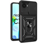 Para OPPO Realme C30 4G Funda protectora con anillo magnético y soporte para teléfono Realme C 30 RealmeC30 2022 RMX3581 For Realme C30 4G azul