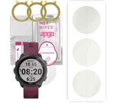 3x apgo Hydrogel Matte Screen Protector for Garmin forerunner 245, Hydrogel Film, Flexible, Soft TPU with positioning layer easy installation