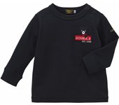 MIKI HOUSE Double B Long Made in Black [MIKI HOUSE] Camiseta, Manga, Logotipo, Oso, Liso, Japón, Niños, Niñas, Bebés, Niños, Ropa para Niños, negro