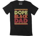 Camiseta ULTRABASIC para hombre Dope Black Dad BLM Graphic Tee Regalo de cumpleaños del padre XS negro
