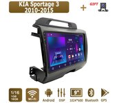 Radio de coche Android para KIA Sportage 3 2010-2015 Reproductor multimedia Unidad principal Navegación GPS estéreo BT WIFI 1+16 GB 1+16GB