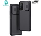 Nillkin-funda dura de lujo para teléfono Xiaomi Mi 10T 10T Pro Redmi K30S Ultra CamShield con protección de privacidad deslizante para cámara Mi 10T / 10T Pro negro