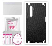 apgo Protective Skin Sticker for the back+sides compatible with Realme X50 Pro 5G, Full Wrap Film, Foil, Vinyl - Pattern Black Honeycomb