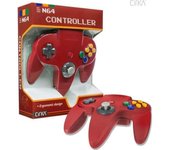 CIRKA : Gamepad rojo para consola Nintendo 64 N64 (retro, joystick, pad...)