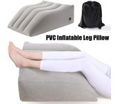 Almohada portátil para descansar las rodillas, cojín elevador de PVC para pies de embarazadas, almohada inflable ligera para descansar las piernas CN
