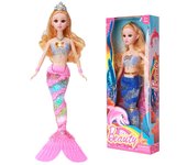 Muñeca de juguete de sirena para niños, niña, música, luminosa, princesa sirena, conjunto en caja de regalo Color Box Packaging