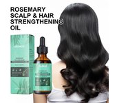 Aceite esencial para el cabello de romero de 60ML, nutre las reparaciones, suaviza el aceite para el cabello portátil ligero, accesorios para mujeres verde