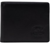 Herschel Hank Cartera de cuero RFID, Cartera unisex negra One size negro