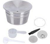Juego de cápsulas de café reutilizables de acero inoxidable para máquina Dolce Gusto.