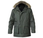 D555 Parka Lovett Kingsize con ribete de piel sintética para hombre 3XL negro