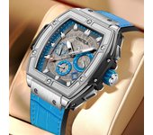 Nuevo Reloj Mecánico Automático para Hombre Reloj de Cuero Impermeable para Hombre