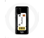Coque pour Samsung Galaxy S11 Plus Billet d'avion Madrid Espagne