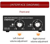 Altavoz pasivo de escritorio de 150W 14AWG, caja de Control de volumen, amplificador, ajuste de volumen del altavoz con negro