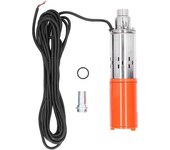Bomba solar de CC con motor de cobre, bomba de agua sumergible para pozo profundo, kit de acero inoxidable de 24 V