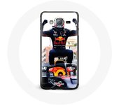 Coque pour Samsung Galaxy A3 Formule 1 Max Verstappen Pilote automobile F1 noir rouge et jaune