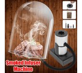 Generador de humo frío de alimentos portátil, astillas de madera para barbacoa, parrilla, cocina molecular, pistola para fumar, ahumadero, cocina, cocina, carne, pescado, tocino, ahumador negro