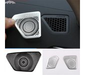 Embellecedor de cubierta de decoración para altavoz de columna A de bocina de tablero de instrumentos de coche para BMW Serie 3 G20 G28 -22 2pcs side silver