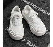 SYTK Primavera Otoño Nuevo Diseñador Zapatos Vulcanizados para Hombre Moda Casual Negro Blanco Zapatos para Hombre Zapatillas de Plataforma con Cordones para Hombre 38 negro