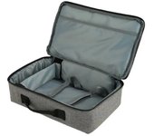 Bolsa de almacenamiento para proyector de casa Estuche de transporte portátil para proyector y accesorios A prueba de golpes gris