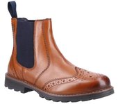COTSWOLD Botas Chelsea de cuero Ford para hombre 8 UK bronceado