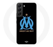 Coque pour Samsung Galaxy S21 FE Logo Olympique de Marseille Fond Noir