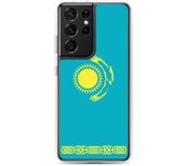 Coque Téléphone - Oficial de Kazajstán - Samsung Galaxy S21 - Drapeau - Souple - Multicolore