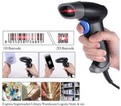 Douchette ató con alambre el lector de código de barras de la luz roja del Ccd del escáner USB 2d Lecteur Code Barre