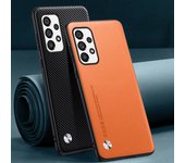 Funda de cuero PU de lujo para Samsung Galaxy A13 4G A23 A33 A53 A73 5G A03 A03S Funda protectora trasera de silicona para teléfono For Samsung A03 negro mate