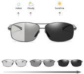 Gafas de sol fotocromáticas para hombre, gafas de sol polarizadas para conducir, gafas de diseño camaleón para hombre, gafas que cambian de color, día y noche.