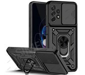 Para Samsung Galaxy A53 5G funda protectora de lente deslizante para Samsung A53 A73 A33 A13 A03 Core A12 A22 A32 A42 A52 A72 S22 Ultra SM M32 4G Global negro