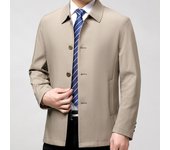 Nueva chaqueta de seda morera de lujo ligera de alta gama de primavera, chaqueta informal de negocios para hombres de mediana edad, chaqueta de líder viejo y papá 170