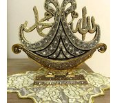 Estado islámico | Figurita islámica para la decoración de la mesa | Decoración islámica de la sala de estar | Regalos de boda islámicos | Regalo de inauguración de la casa | Regalo de casa nueva oro