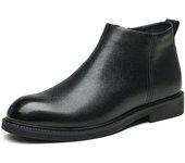 Botas casuales sin cordones con forro de terciopelo y corte medio para hombre, otoño/invierno 2023, TB89183 40