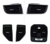 Ruili256 para Porsche Macan 2014 2015 2017 2016 aire acondicionado trasero delantero salida de aire CA conjunto de rejilla de ventilación aire acondicionado Rear