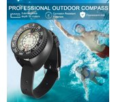 Brújula profesional para exteriores, brújula de buceo, navegador impermeable, reloj Digital, brújula de buceo para nadar bajo el agua
