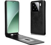 Funda de cuero con tapa vertical magnética y ranura para tarjetas para Xiaomi 15