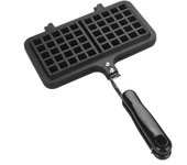 Molde para hacer wafles antiadherente de gas para cocina doméstica de doble cabezal, molde para prensar y hornear