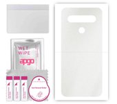 Adhesivo protector trasero apgo compatible con LG K61, película protectora, lámina, vinilo - Patrón mate transparente