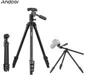 Trípode de cámara resistente de montaje horizontal con trípode de vídeo profesional Q160HA con panorámica de 3 vías negro